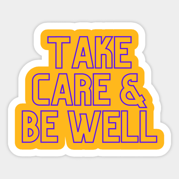 Scream Therapy Take Care & Be Well design Sticker by Scream Therapy